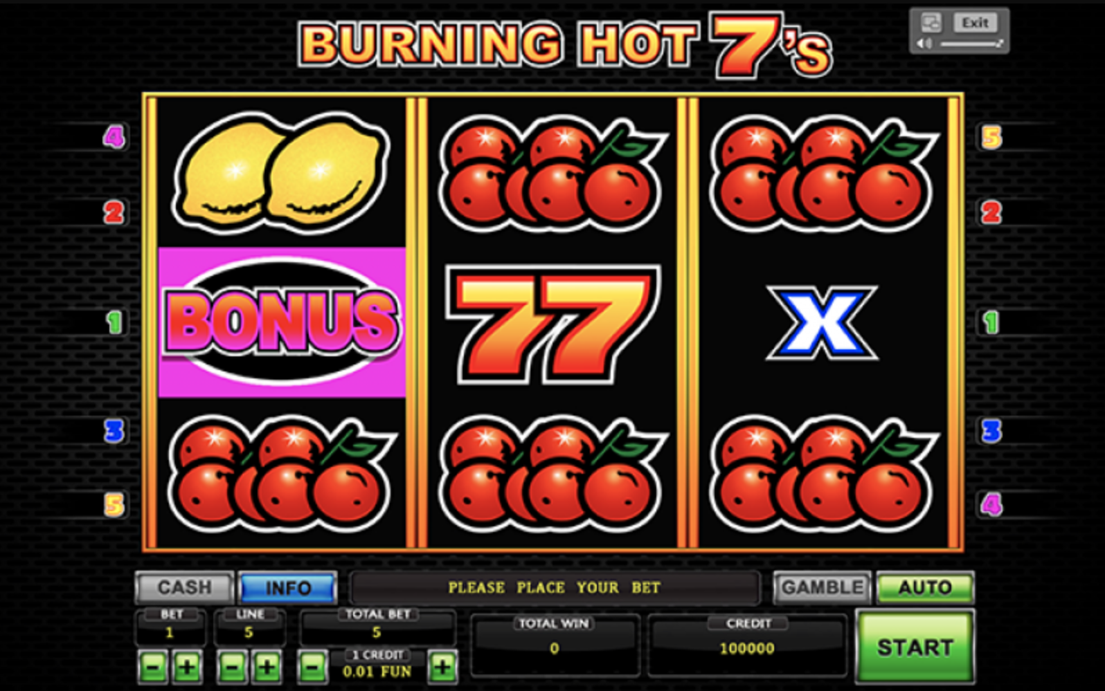 burning hot игровой автомат